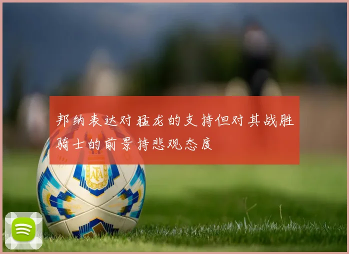 邦纳表达对猛龙的支持但对其战胜骑士的前景持悲观态度